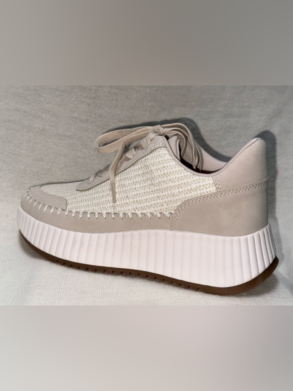 Sonoma Goods For Life Tonnya Natural Platform Sneaker Women's Size 8